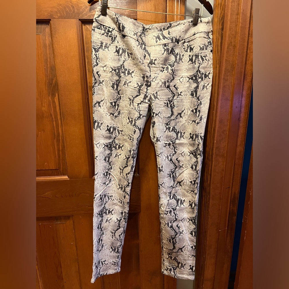 Chico’s Snakeskin Jeggings